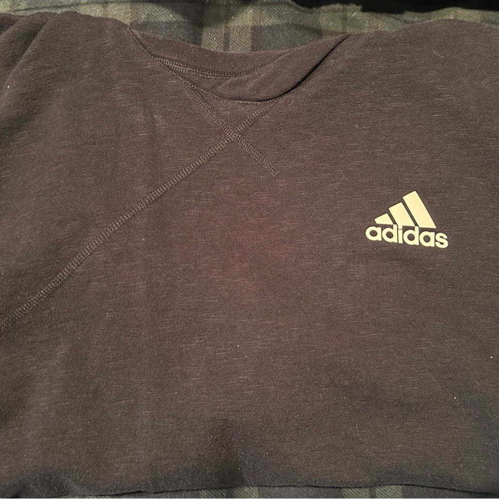 Large Adidas mens sleeveless sweatshirt in black